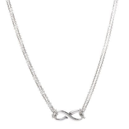 Tiffany Sterling Silver Infinity Pendant Necklace 1 of 6