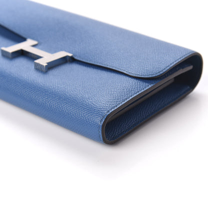 Hermes Epsom Constance Long Wallet Bleu Izmir 7 of 10