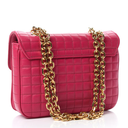 Celine Calfskin Quilted Medium C Bag Pink 4 of 12