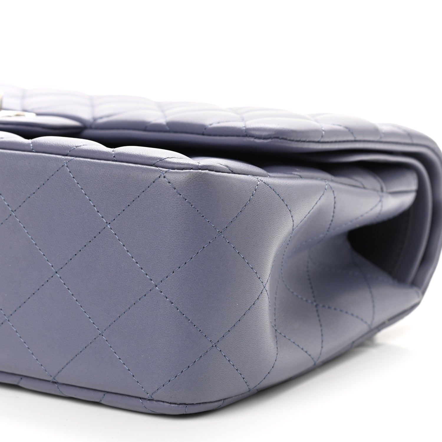 Chanel Lambskin Quilted Jumbo Double Flap Light Purple 9 of 10