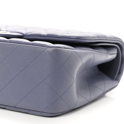 Chanel Lambskin Quilted Jumbo Double Flap Light Purple 9 of 10