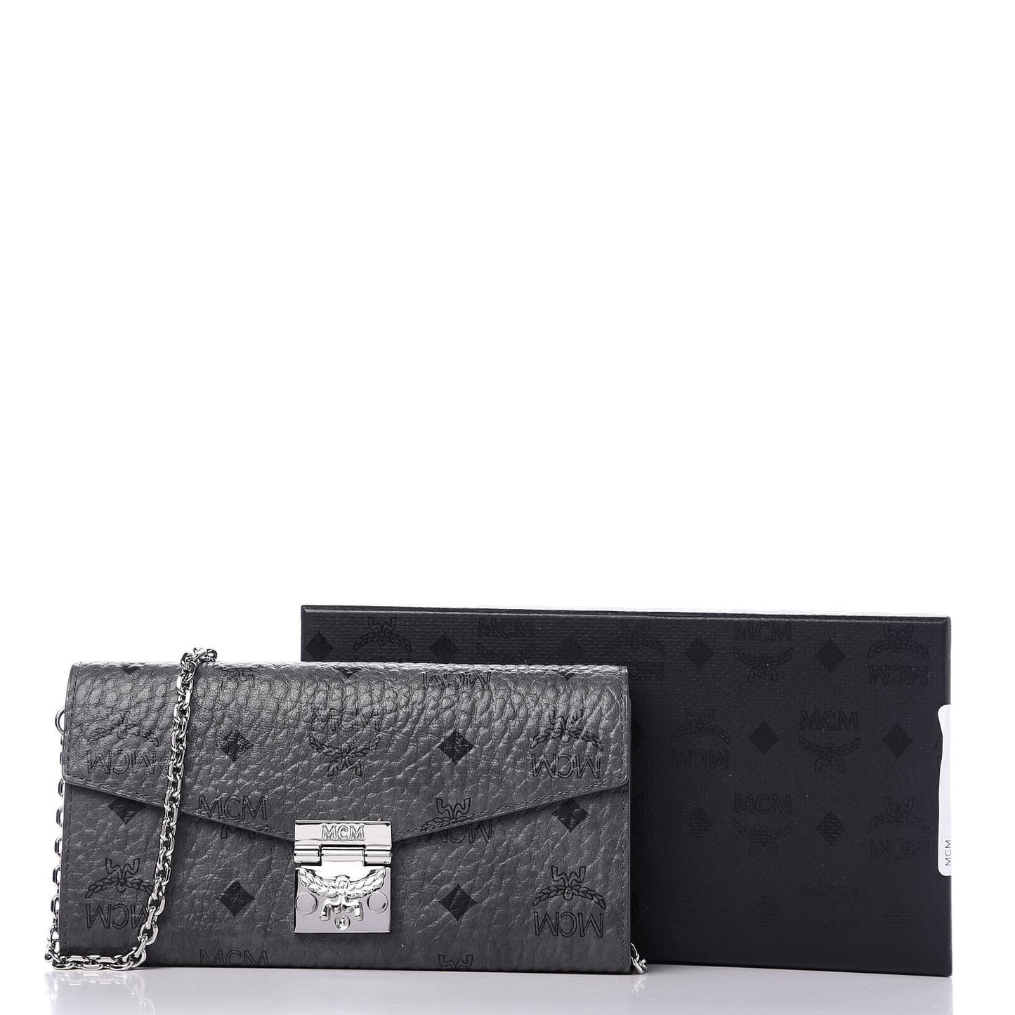 Visetos Large Patricia Wallet On Chain Phantom Grey