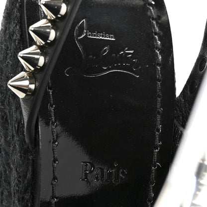 Christian Louboutin Patent Mafaldina 120 Wedge Sandals 37 Black 8 of 8