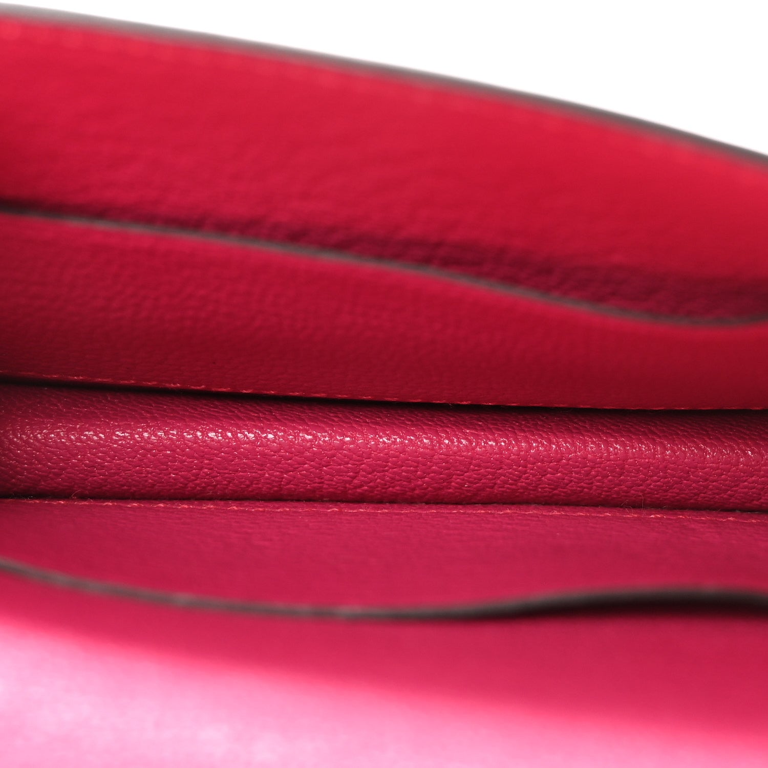 Hermes Chevre Mysore Roulis Slim Wallet Rose Shocking 6 of 7