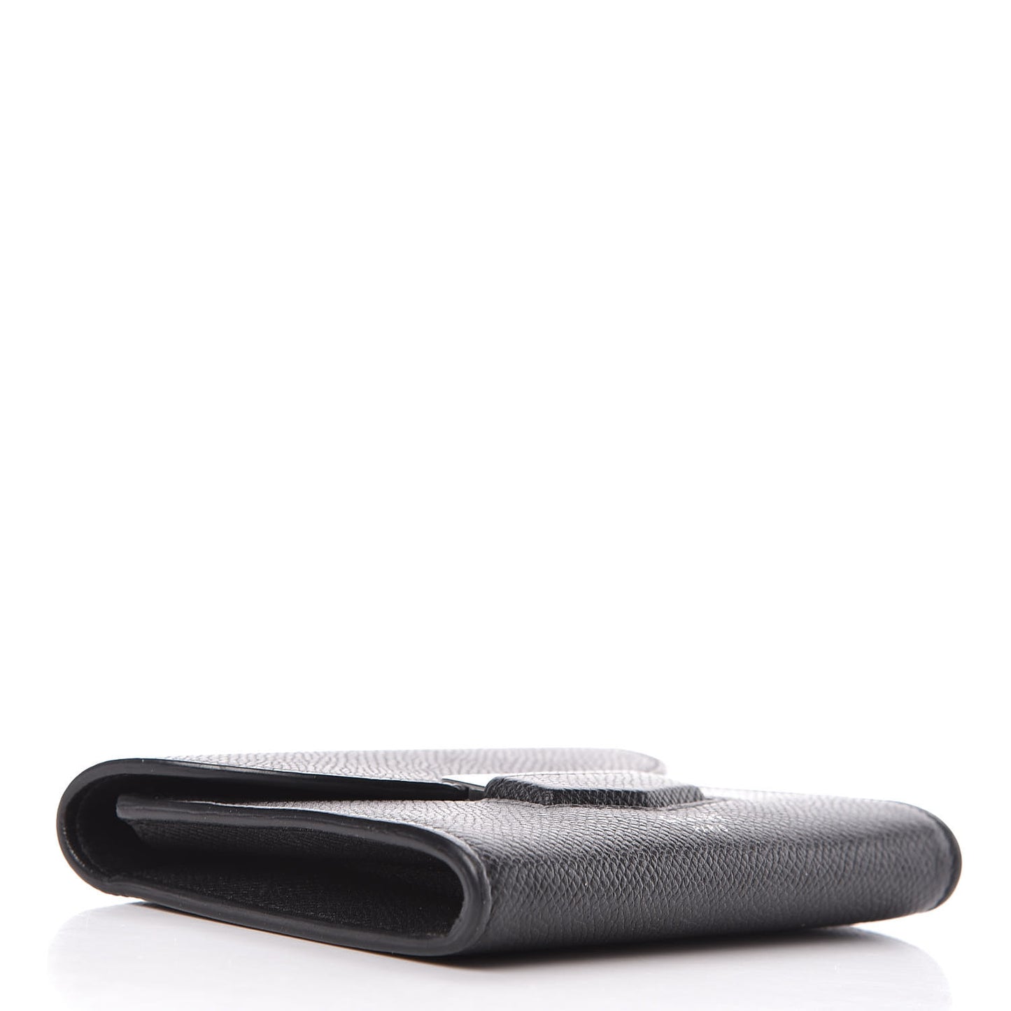 Grained Calfskin Small Trotteur Multifunction Wallet Black