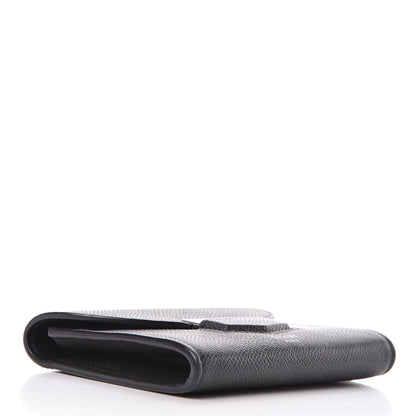 Celine Grained Calfskin Small Trotteur Multifunction Wallet Black 4 of 8
