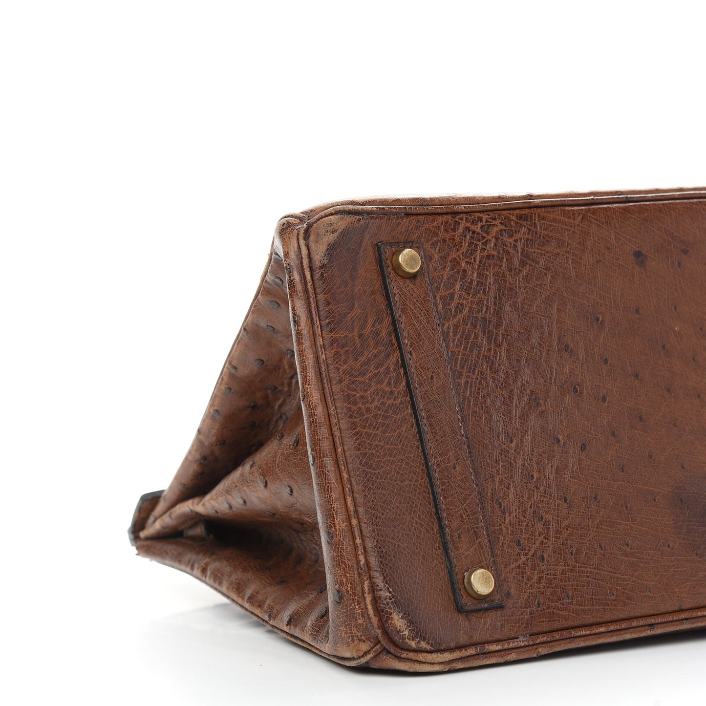 Ostrich Birkin 35 Noisette