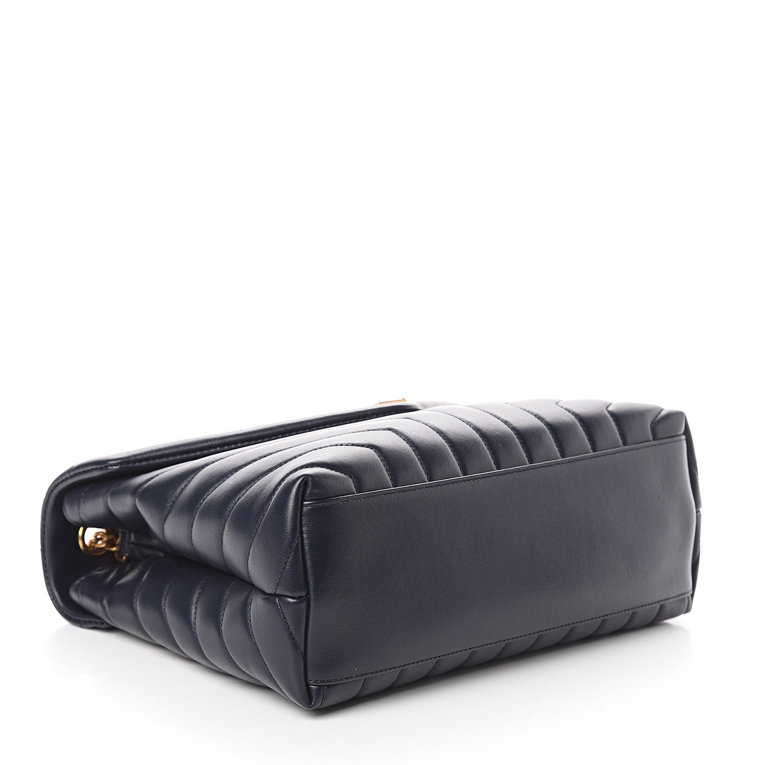 Saint Laurent Calfskin Y Quilted Monogram Medium Loulou Chain Satchel Medium Blue 3 of 8