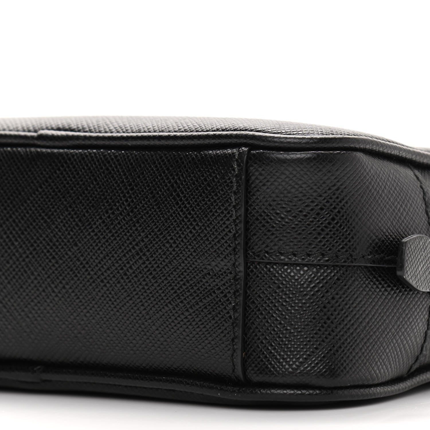 Prada Saffiano Lux Small Camera Crossbody Bag Black 9 of 10