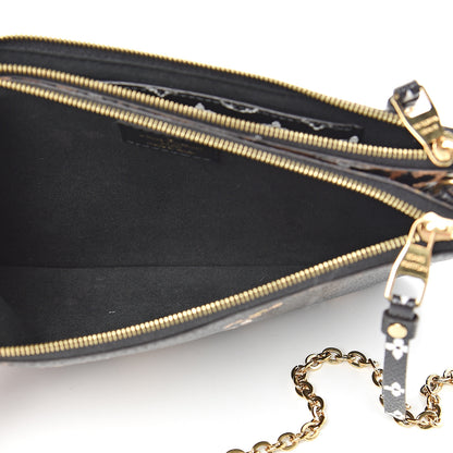 Louis Vuitton Monogram Giant Jungle Pochette Double Zip Black 6 of 12