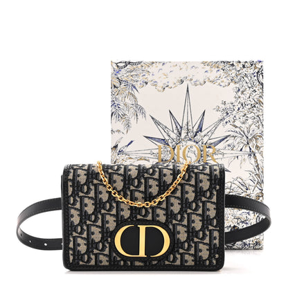 Christian Dior Oblique 30 Montaigne 2-In-1 Pouch Blue 10 of 10