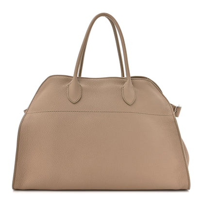 The Row Matte Grained Calfskin Soft Margaux 15 Dark Taupe 1 of 11