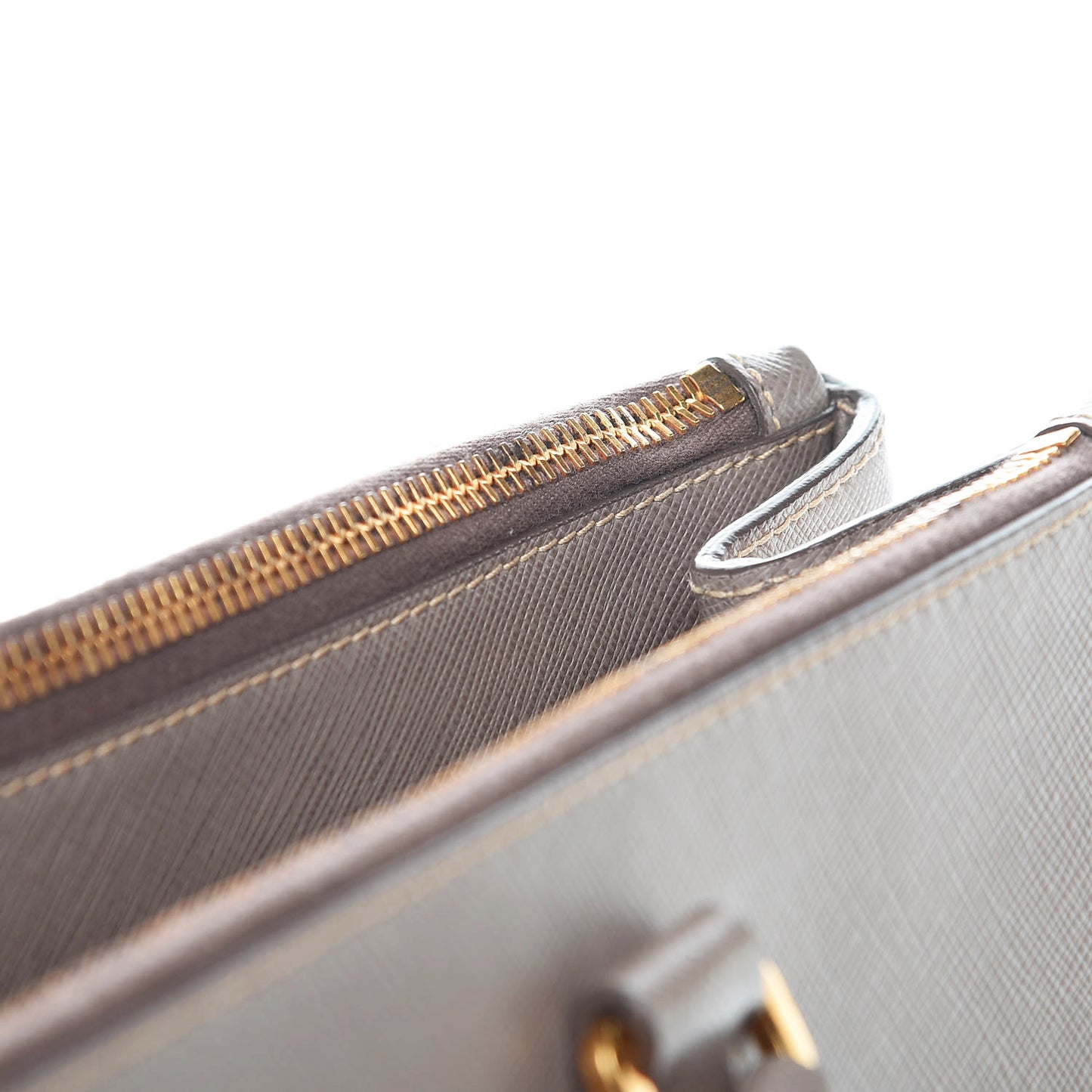 Saffiano Large Galleria Double Zip Tote Argilla