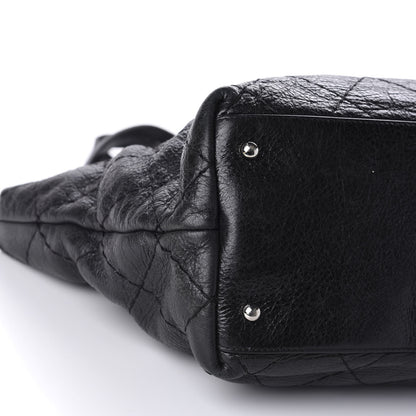 Chanel Glazed Calfskin Large On The Road Tote Black 6 of 14
