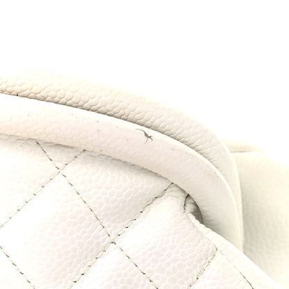 Chanel Caviar Quilted Timeless Clutch White 7 of 7