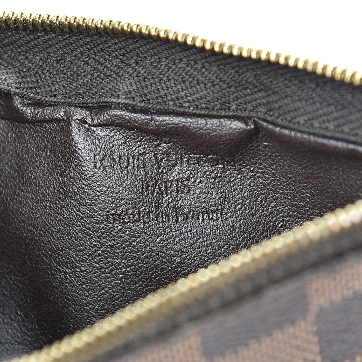 Louis Vuitton Damier Ebene Wallet Zippered Insert 5 of 11