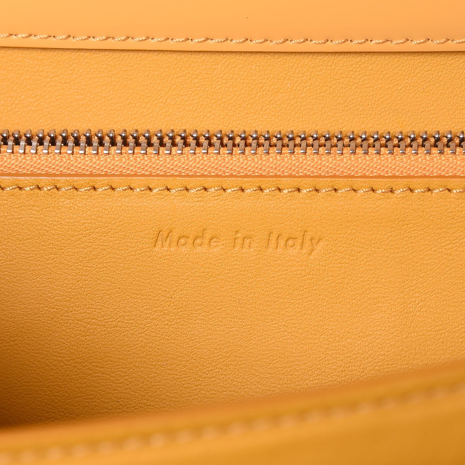 Celine Spazzolato Calfskin Medium Classic Box Flap Bag Corn 5 of 10