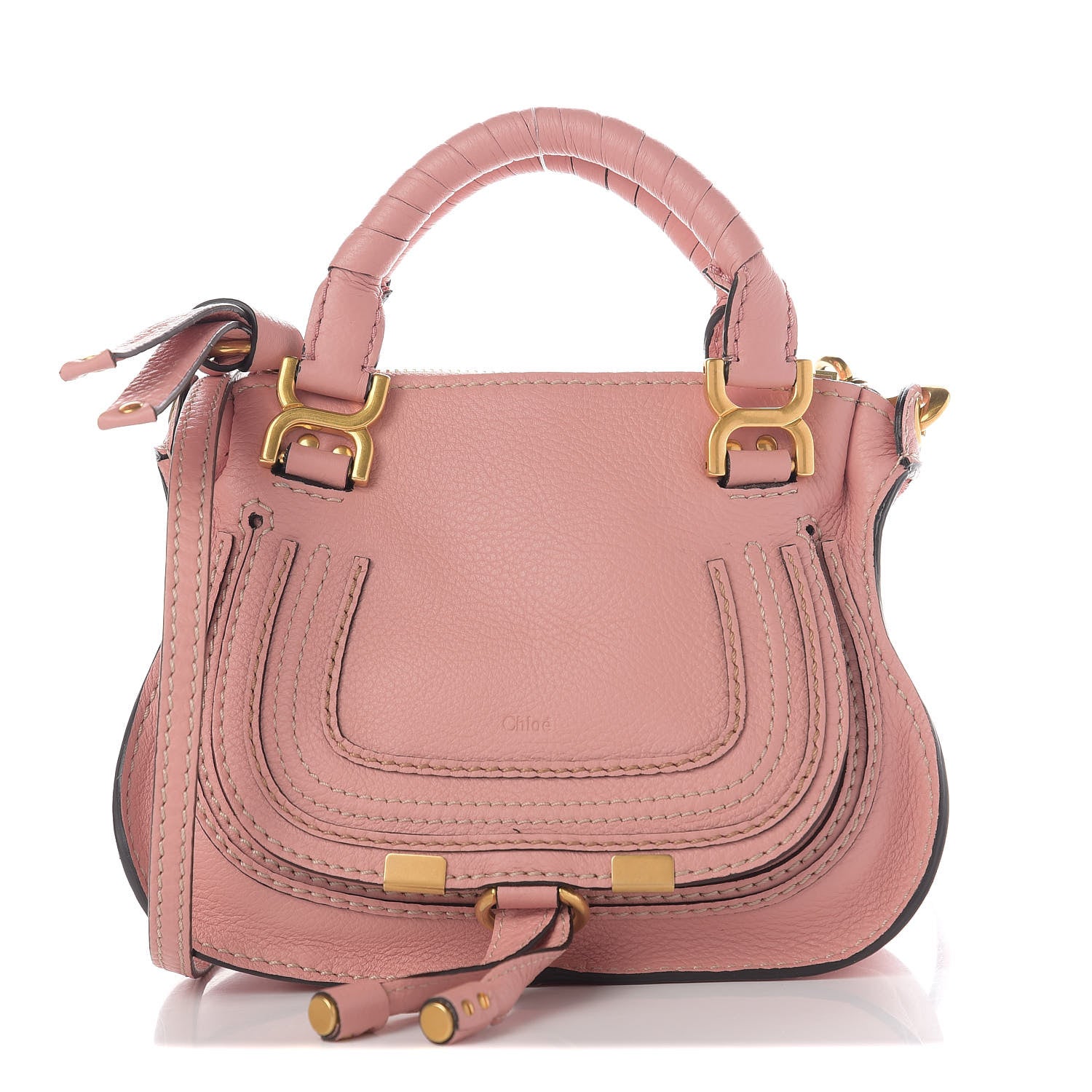 Chloe Calfskin Mini Marcie Satchel Anemone Pink 1 of 13