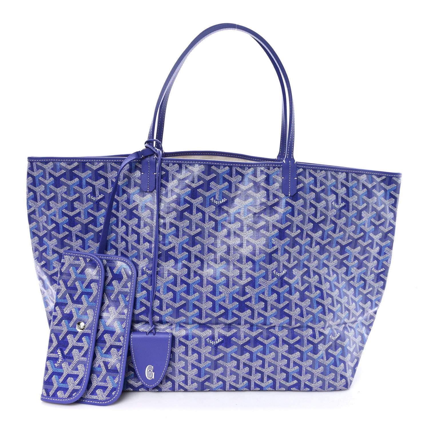 Goyard Goyardine Saint Louis GM Blueberry Purple 3 of 11