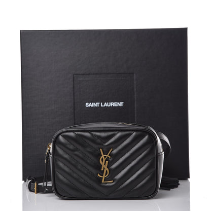 Saint Laurent Calfskin Matelasse Monogram Lou Belt Bag Black 8 of 8