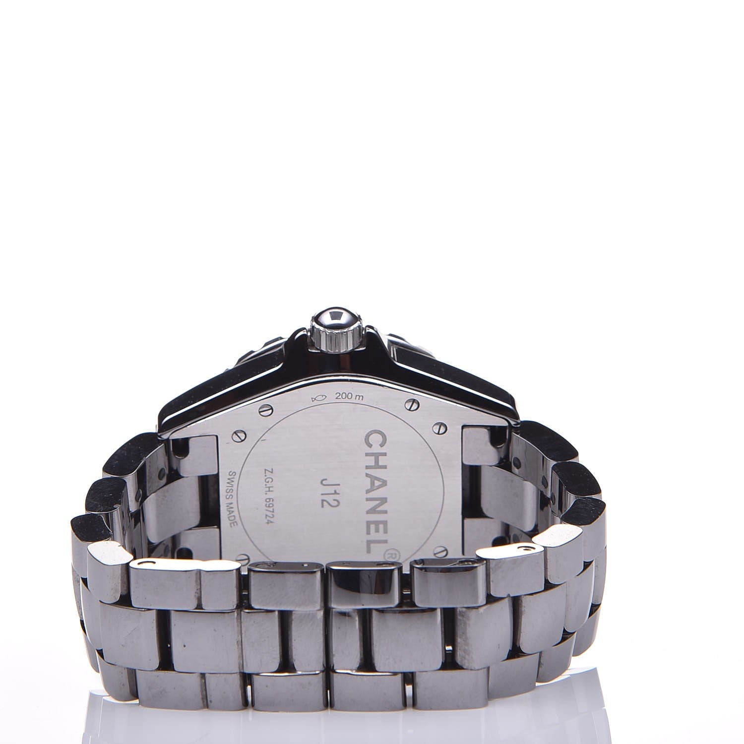 Chanel Titanium Ceramic Diamond 38mm J12 Automatic Watch 6 of 7