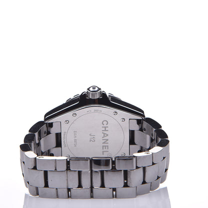 Chanel Titanium Ceramic Diamond 38mm J12 Automatic Watch 6 of 7