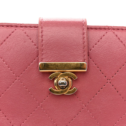 Chanel Calfskin Quilted Zip Around Bifold Wallet Pink 10 of 15