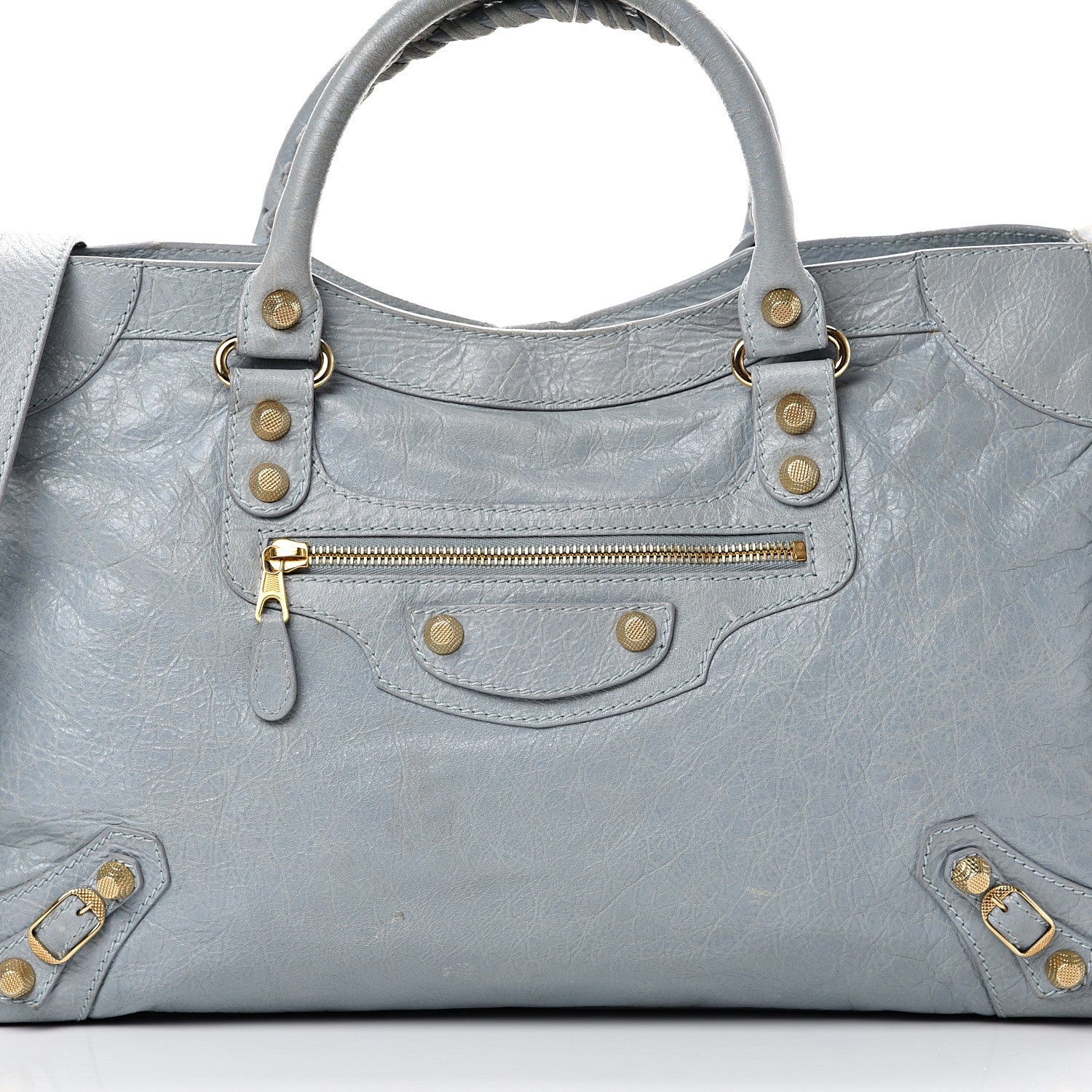 Balenciaga Agneau Giant 12 Gold Hardware City Bleu Acier Ciel 7 of 15