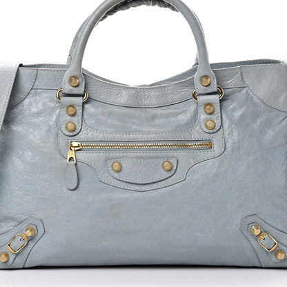 Balenciaga Agneau Giant 12 Gold Hardware City Bleu Acier Ciel 7 of 15