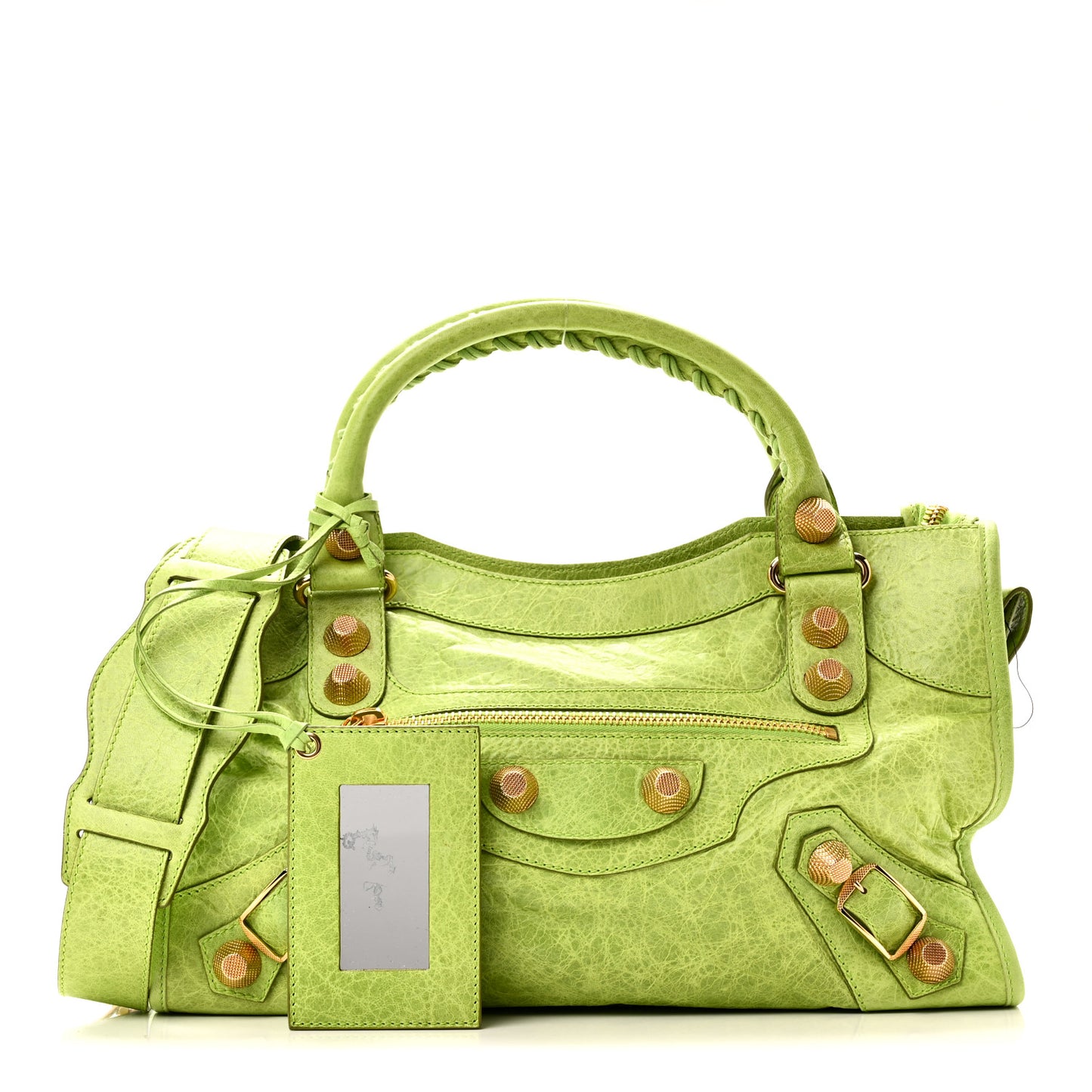 Agneau Giant 21 Gold Hardware City Lime Green