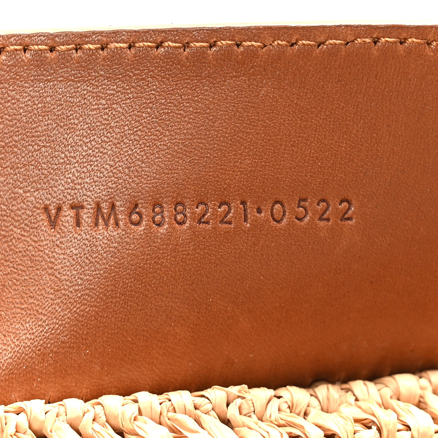 Saint Laurent Raffia Calfskin Medium Panier Tote Naturel 7 of 9