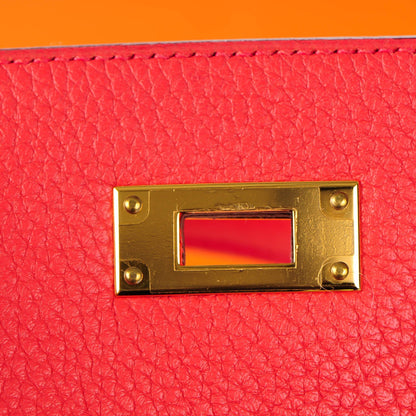 Hermes Taurillon Clemence Kelly Retourne 28 Bougainvillea 15 of 26