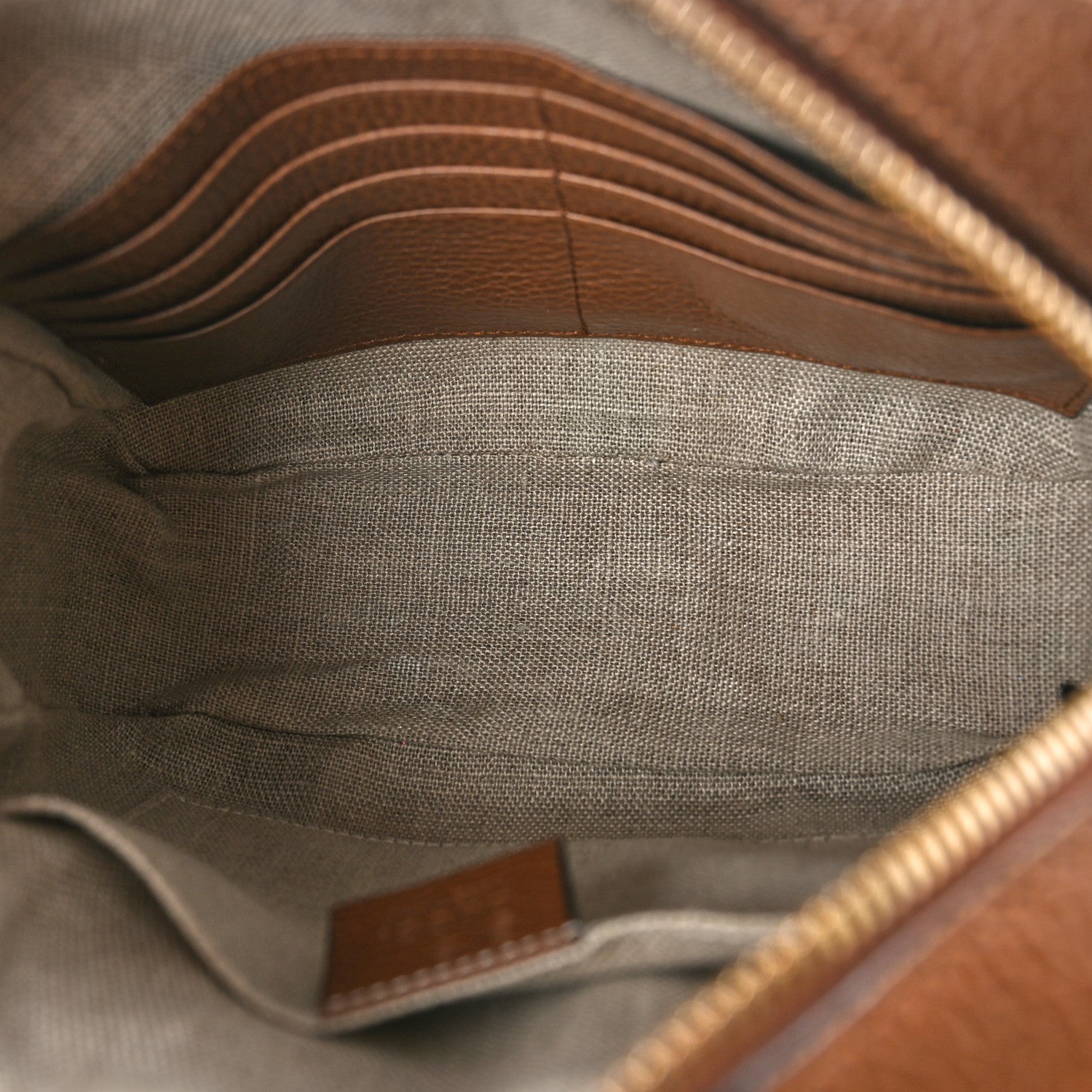 Gucci Monogram Mini Bree Messenger Bag Beige Tabacco 5 of 9