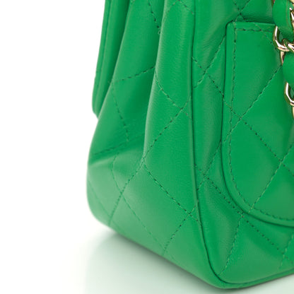 Chanel Lambskin Quilted Mini Square Flap Green 12 of 14
