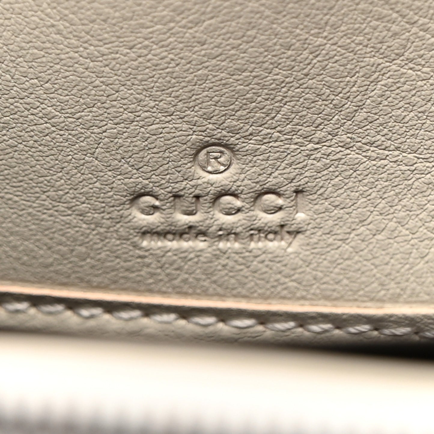 Wonka Grain Calfskin Diana Zip Around Continental Wallet Mystic White