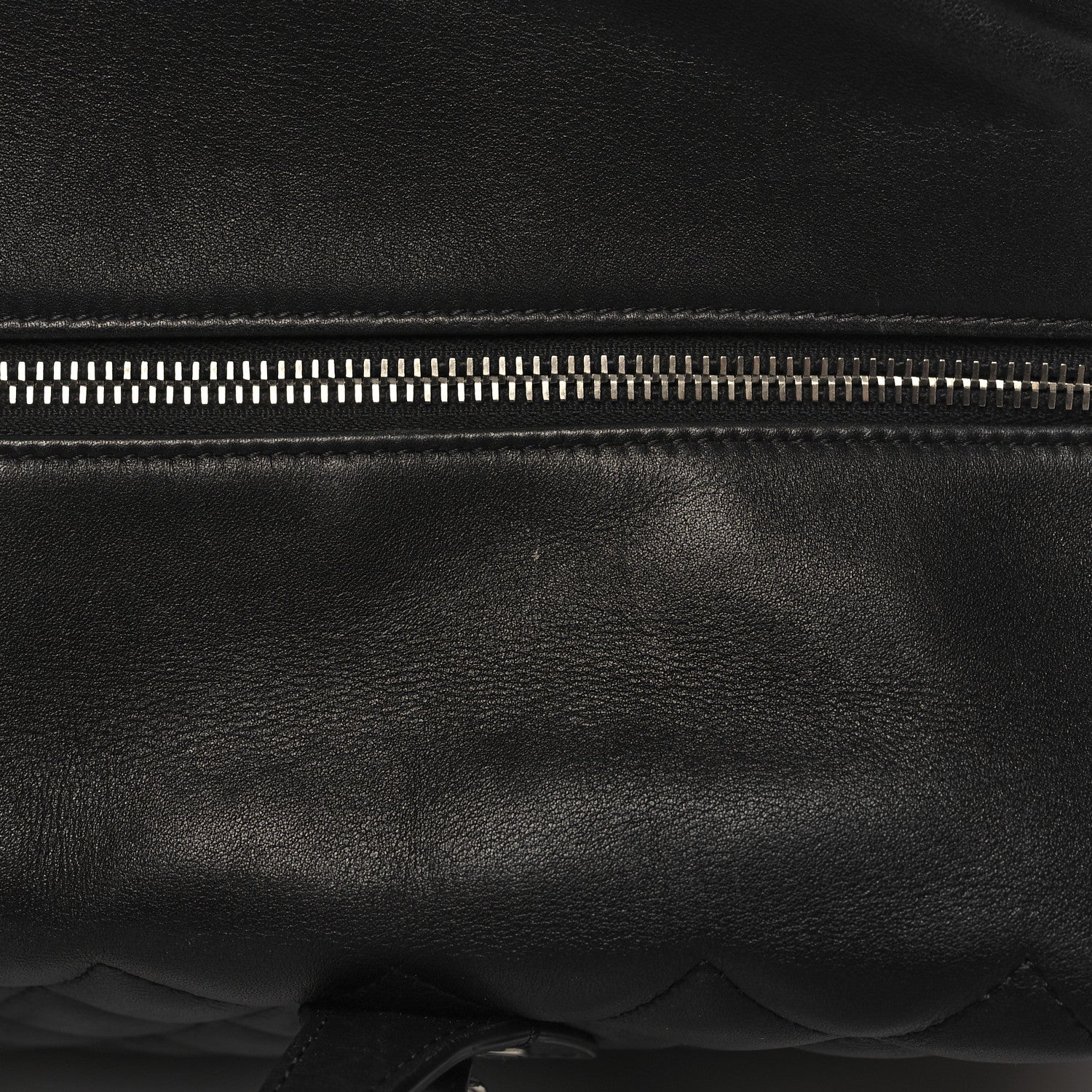 Chanel Calfskin Quilted Feather Weight Bowling Bag Black 14 of 14