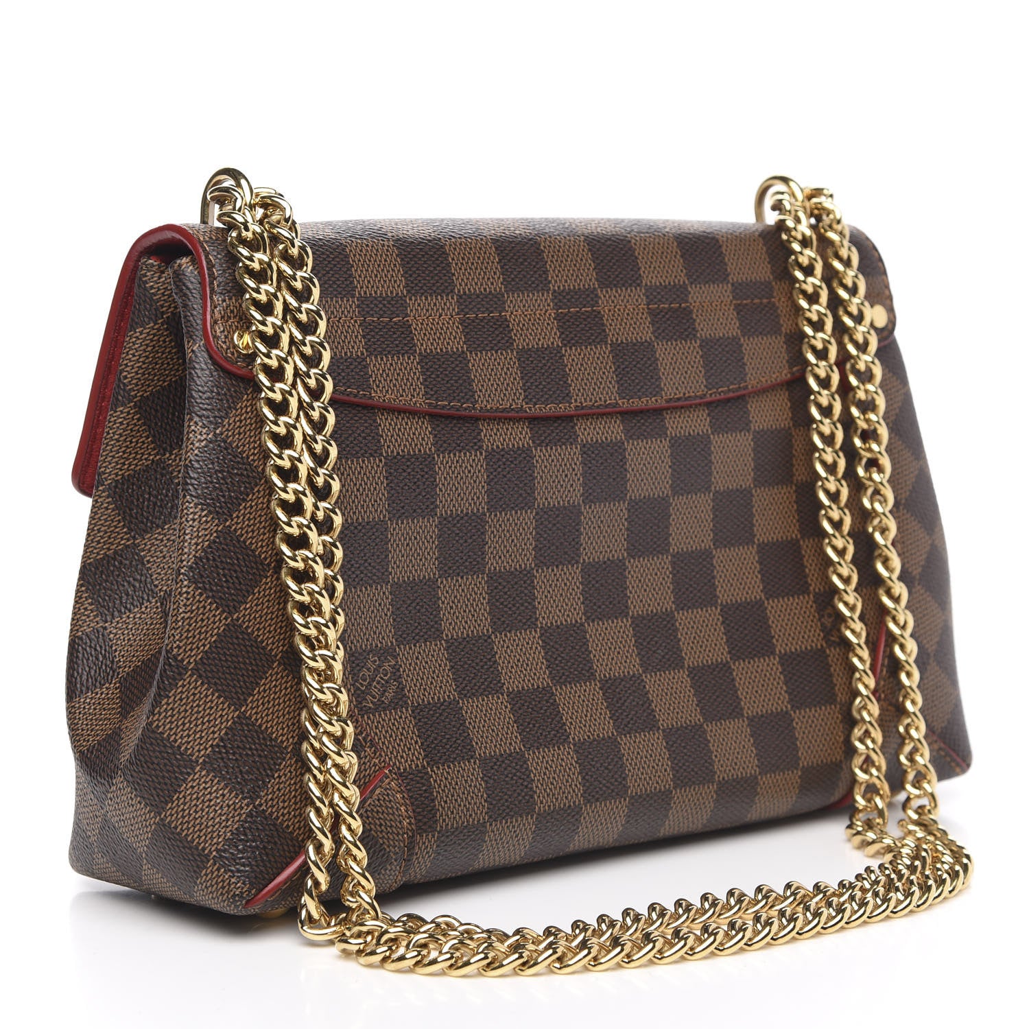 Louis Vuitton Damier Ebene Caissa Clutch Cherry 3 of 9