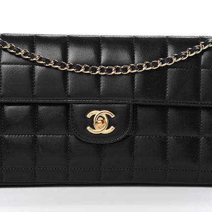 Chanel Lambskin East West Chocolate Bar Flap Black 13 of 19