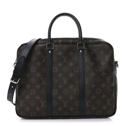 Louis Vuitton Monogram Macassar Porte Documents Voyage Soft Briefcase 1 of 9