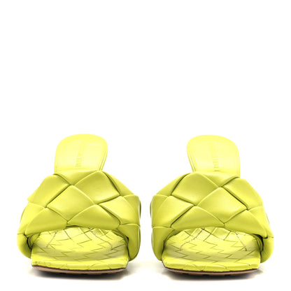 Bottega Veneta Nappa Maxi Intrecciato Lido 90mm Mule Sandals 36.5 Kiwi 2 of 7