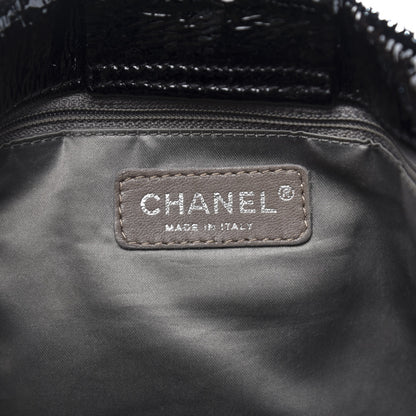 Chanel Crinkled Patent Modern Chain Flap Black 10 of 20