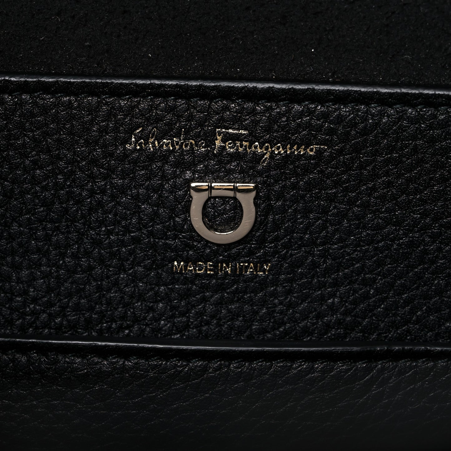 Calfskin Reverse Hobo Black