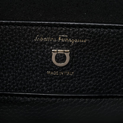 Salvatore Ferragamo Calfskin Reverse Hobo Black 6 of 13