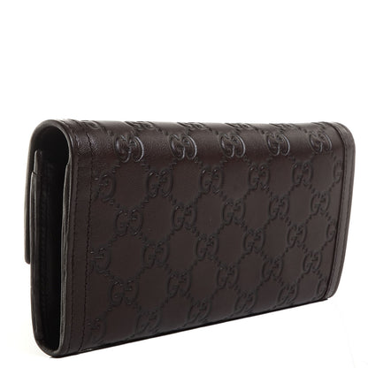 Gucci Guccissima Sukey Continental Wallet Chocolate 3 of 9