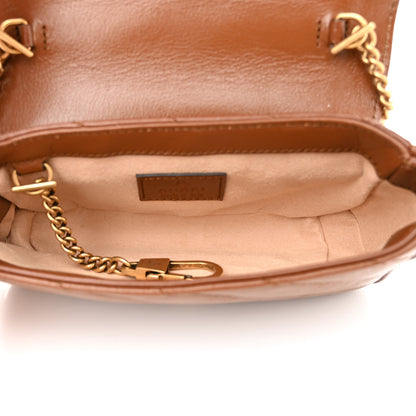 Gucci Azalea Calfskin Matelasse Diagonal Super Mini GG Marmont Shoulder Bag Cuir 5 of 11
