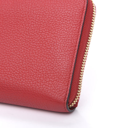 MCM Calfskin Fontanellas Park Avenue Milla Zip Around Wallet Ruby Red 9 of 10