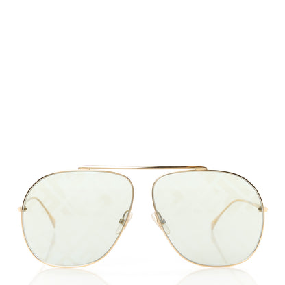 Fendi Metal Fendi Forever Aviator Sunglasses FF0407/G/S Gold 2 of 8