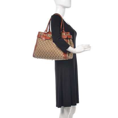 Gucci Monogram Medium GG Running Tote Orange 2 of 10