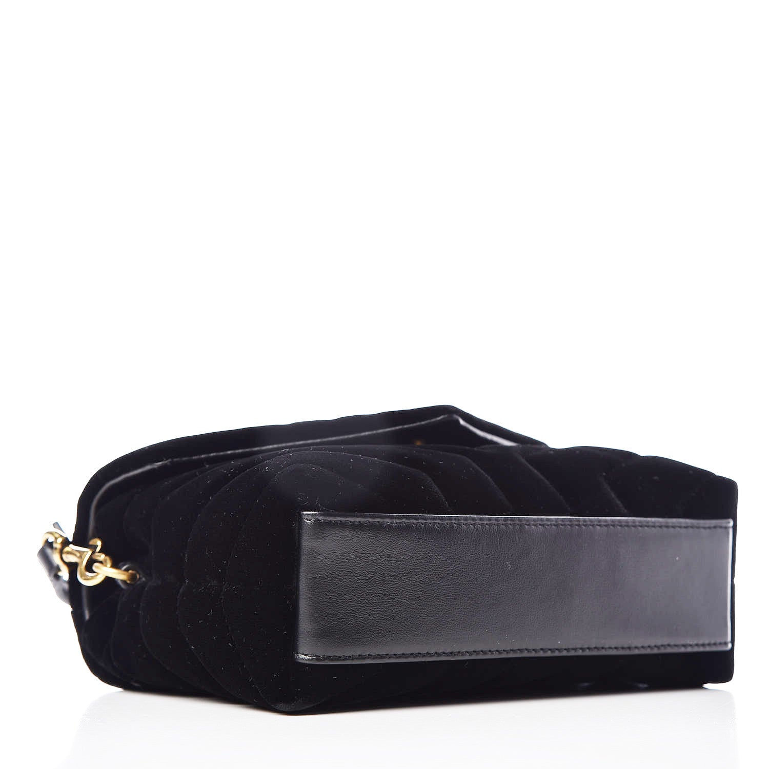 Saint Laurent Velvet Y Quilted Monogram Toy Loulou Crossbody Bag Black 4 of 12