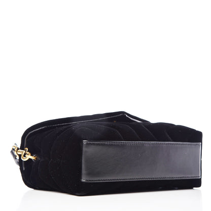 Saint Laurent Velvet Y Quilted Monogram Toy Loulou Crossbody Bag Black 4 of 12